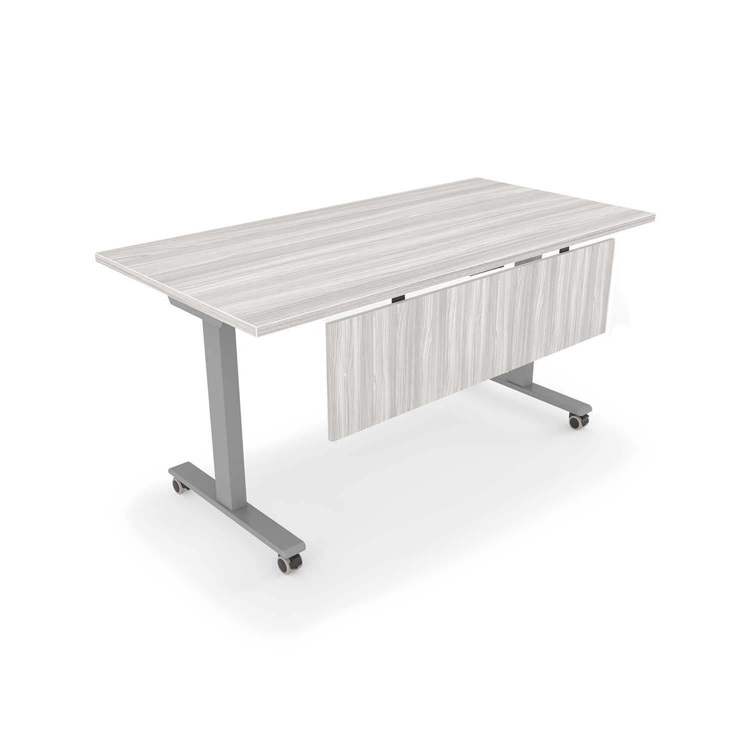 Connect Training Table with Modesty, 24" x 72" - Flat Edge Top - Image 4
